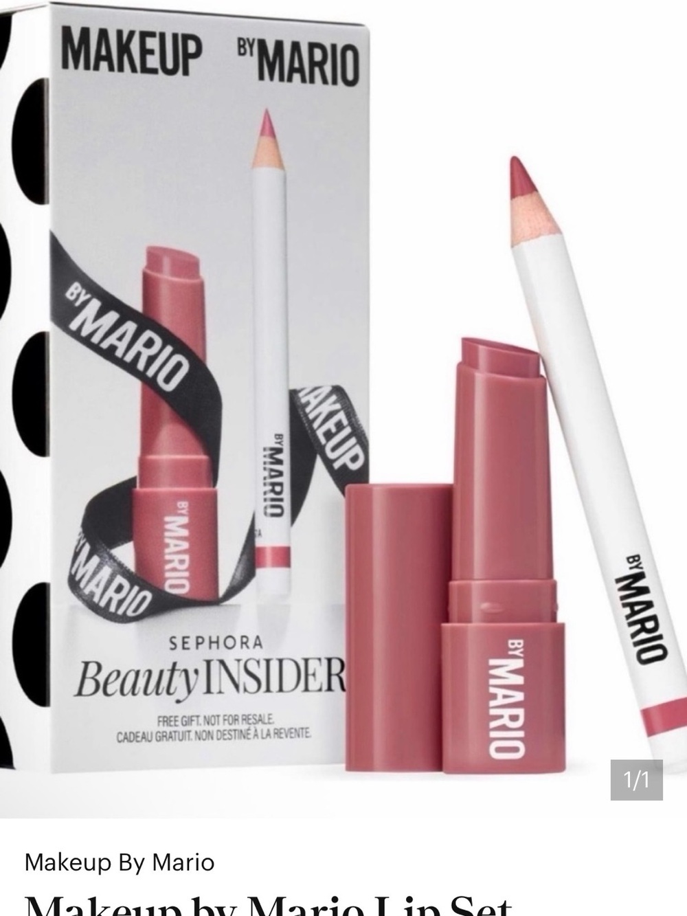 Makeup By Mario Lip Set - Dusty Rose Pink Balm & PencilMini size
